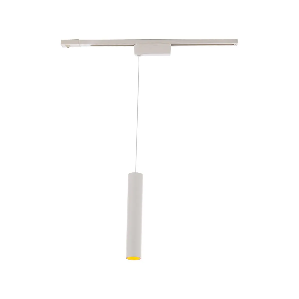 Silo LED Pendant Head 20W 4000K, Halo, White with Gold Collar