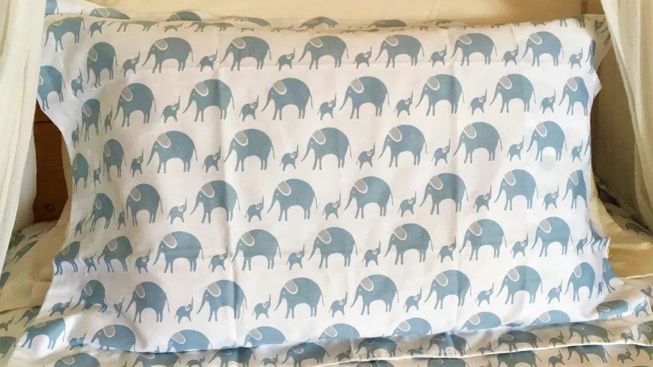 Simple Luxury Sheet Set in Elephants - Cot