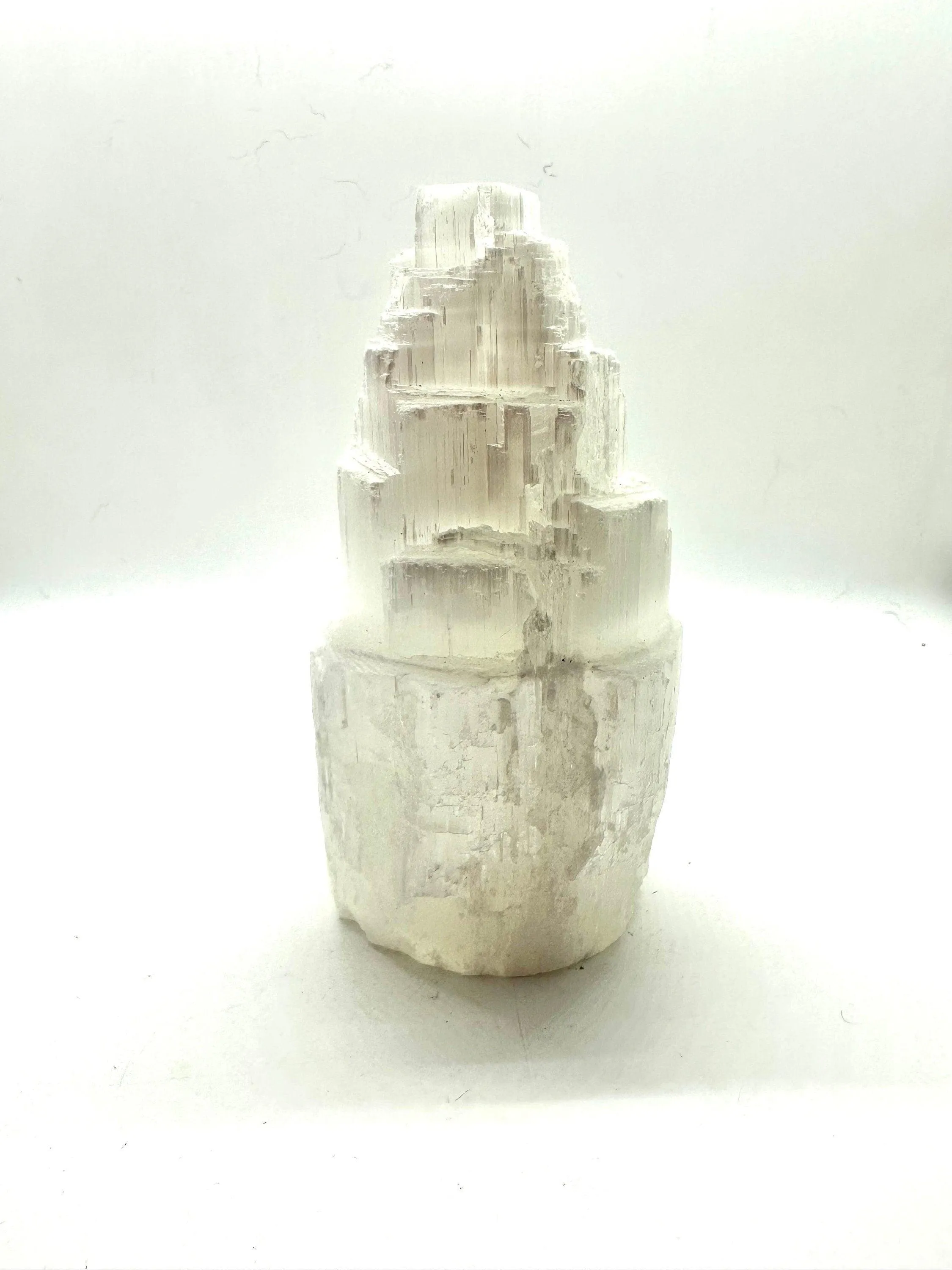 Small Selenite Tower Lamp