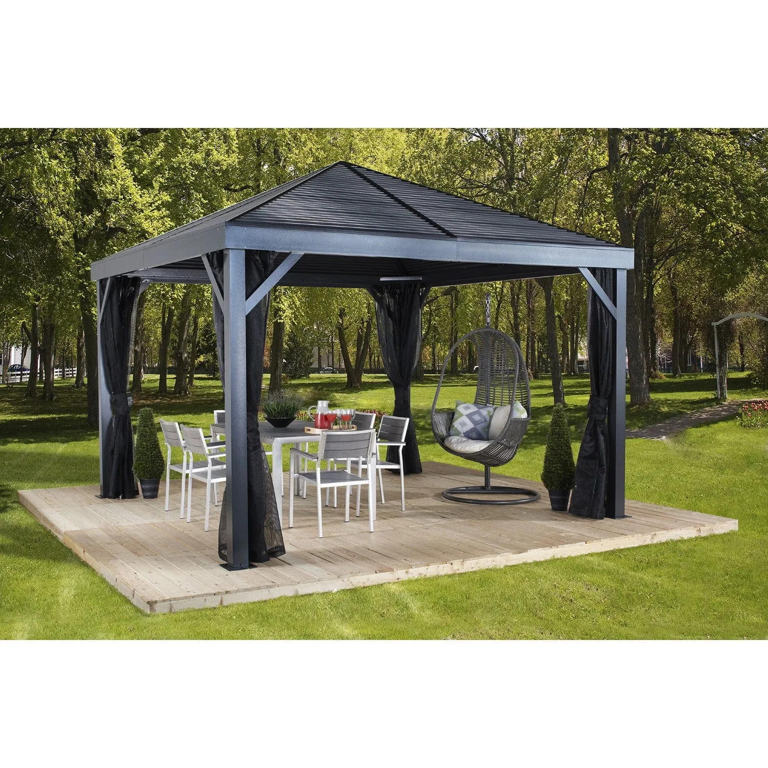 Sojag | South Beach Hardtop Gazebo 12 x 12 ft