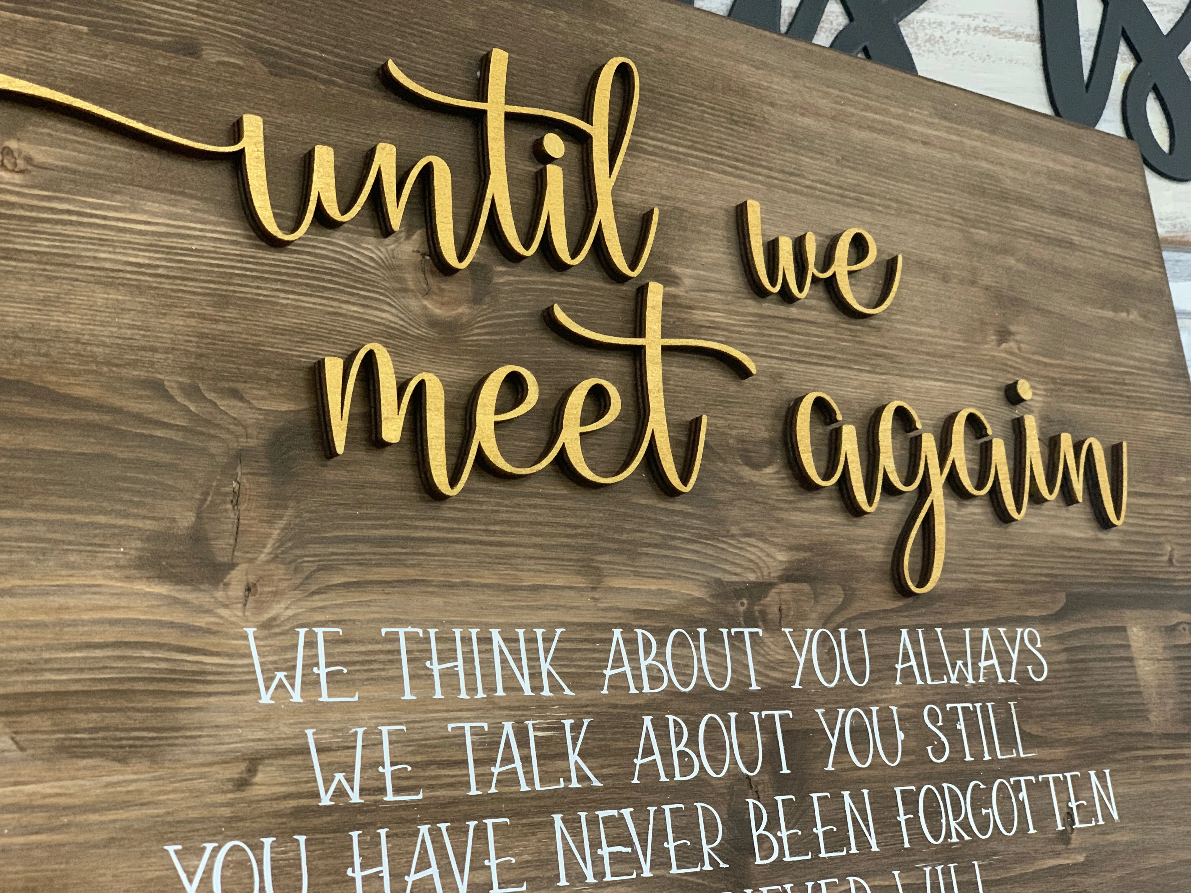 SVG Digital File: Until We Meet Again Laser and Vinyl File Wedding Decor