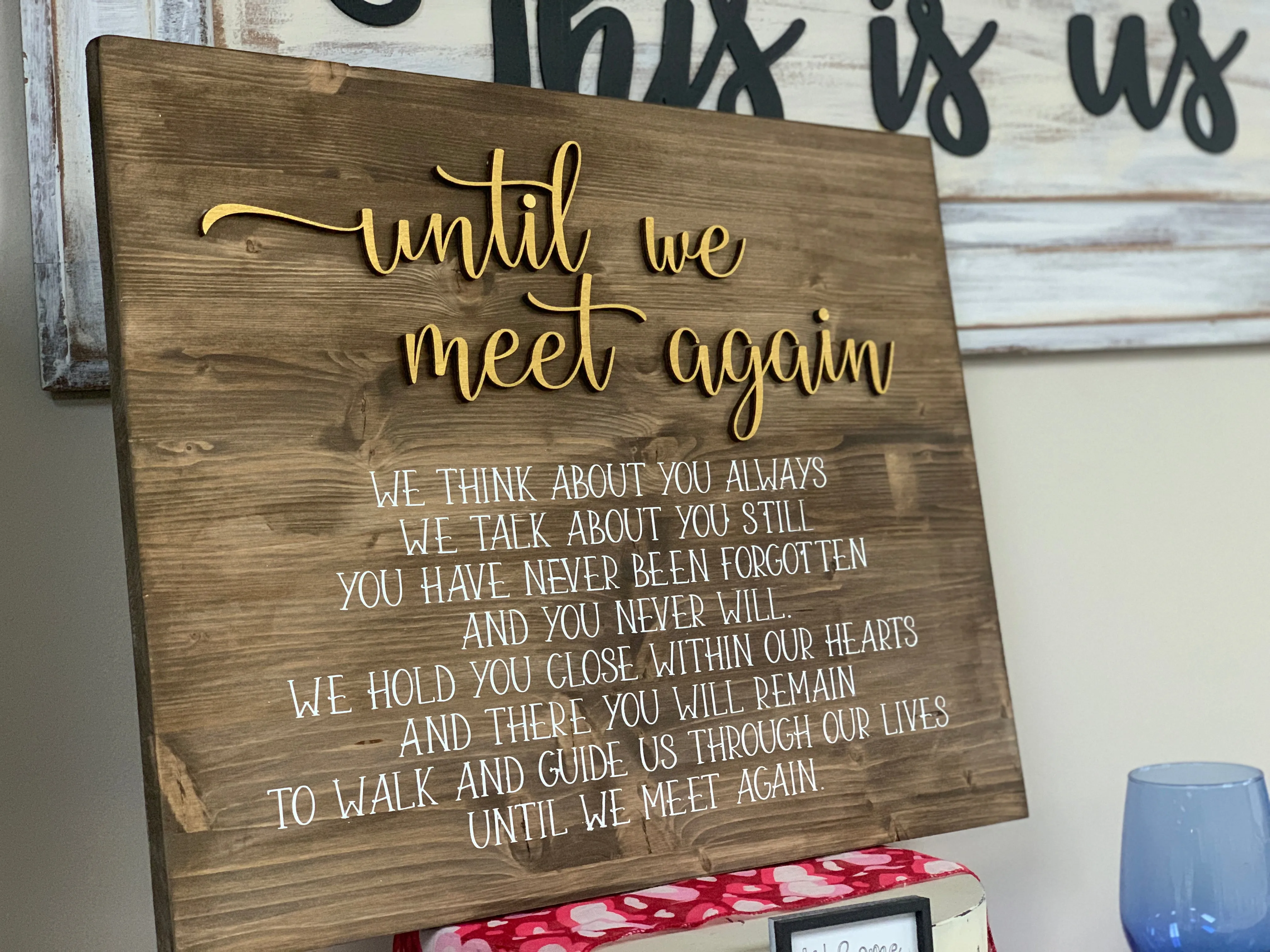 SVG Digital File: Until We Meet Again Laser and Vinyl File Wedding Decor