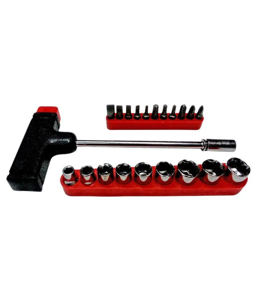 T-Bar 22pcs Tool kit For Home Machine Car Repair Screw Driver Philips Torx Bits