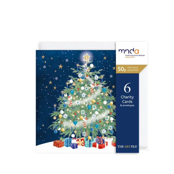 The Art File Christmas Tree Pack-6 Charity Cards