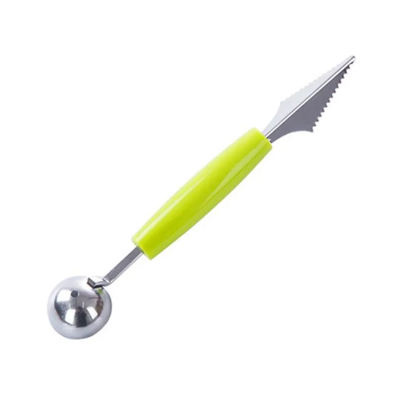 Three-in-one Stainless Steel Multi-purpose Fruit Ball Excavator Kitchen Tool