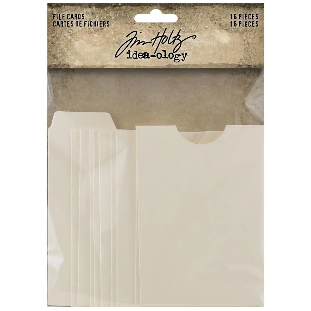 Tim Holtz Idea-Ology File Cards 16 pack