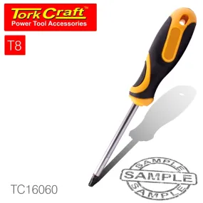 TORK CRAFT SCREWDRIVER TORX TAMPER PROOF T8 4X75MM TC16060