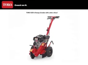 TORO SGR-6 stump grinder