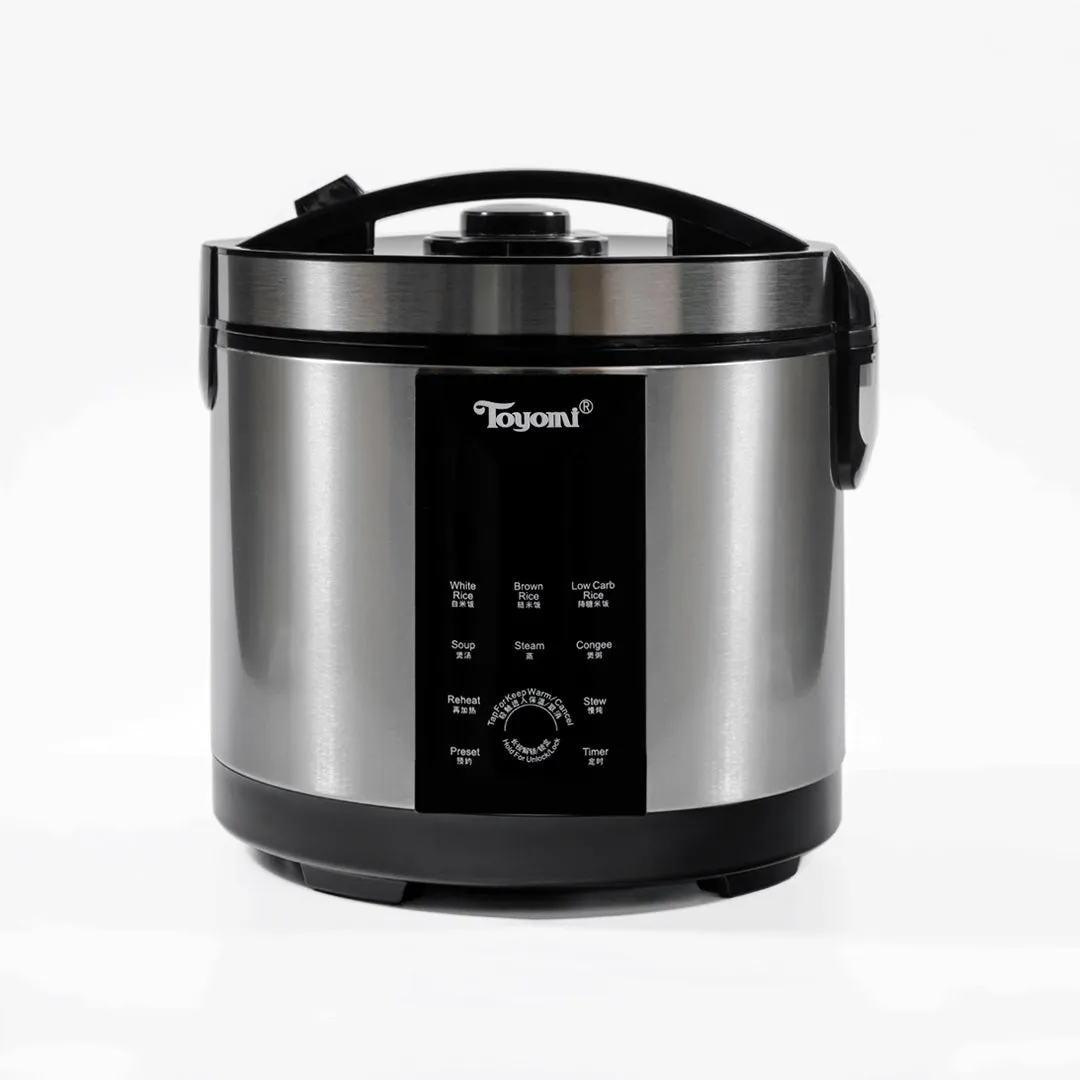 TOYOMI 1.8L Micro-com Low-Carb Stainless Steel Rice Cooker RC 4348SS