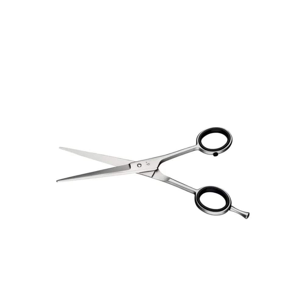 Tramontina Brazil  6 Inches Stainless Steel Hair Shears with Thinning Edge and Fixed Finger Support