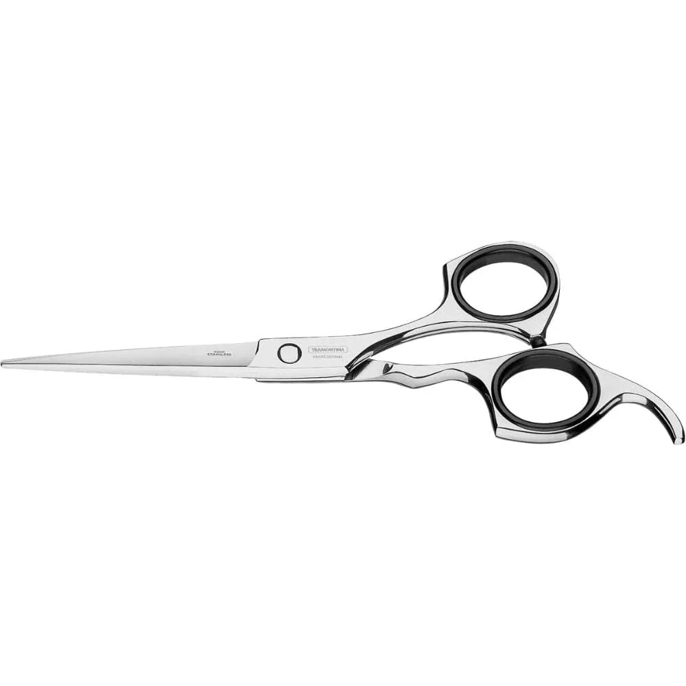 Tramontina Brazil  Professional 6 Inches Stainless Steel Hair Shears with Laser-cut Edge and Fixed Finger Support