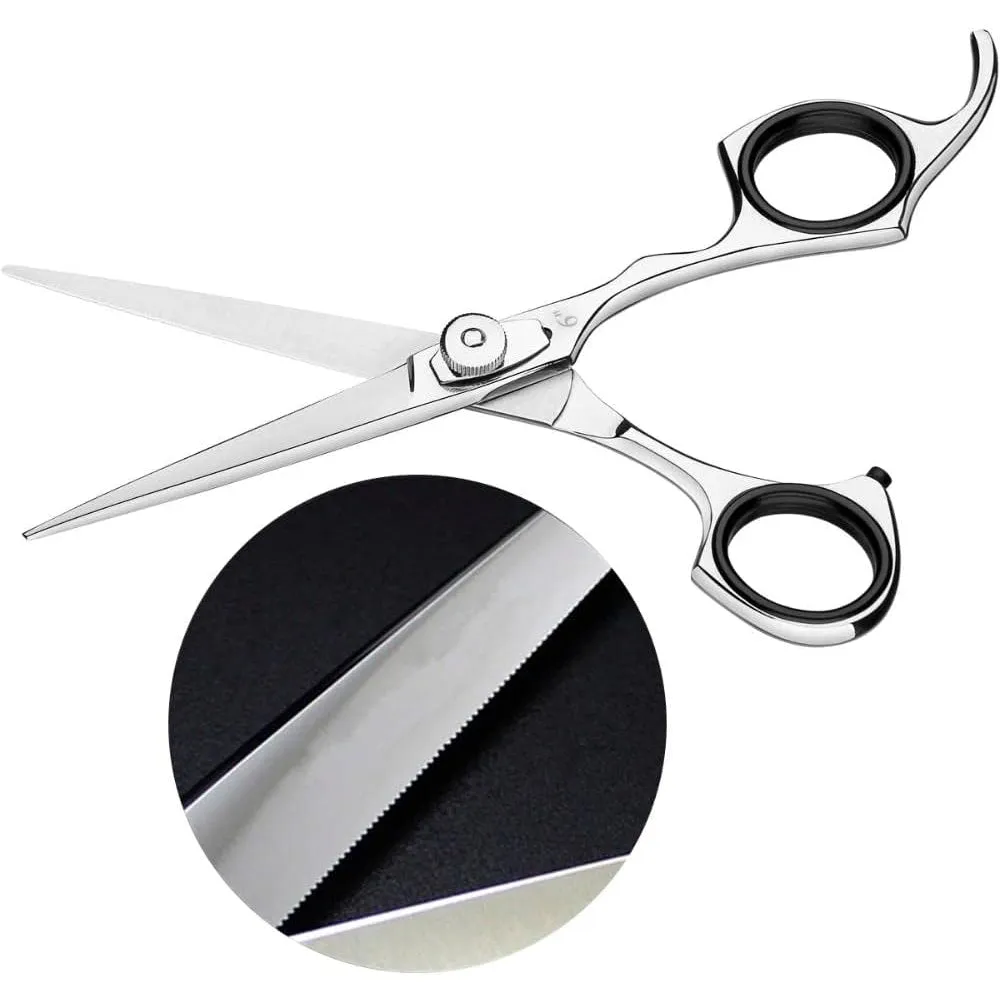 Tramontina Brazil  Professional 6 Inches Stainless Steel Hair Shears with Laser-cut Edge and Fixed Finger Support