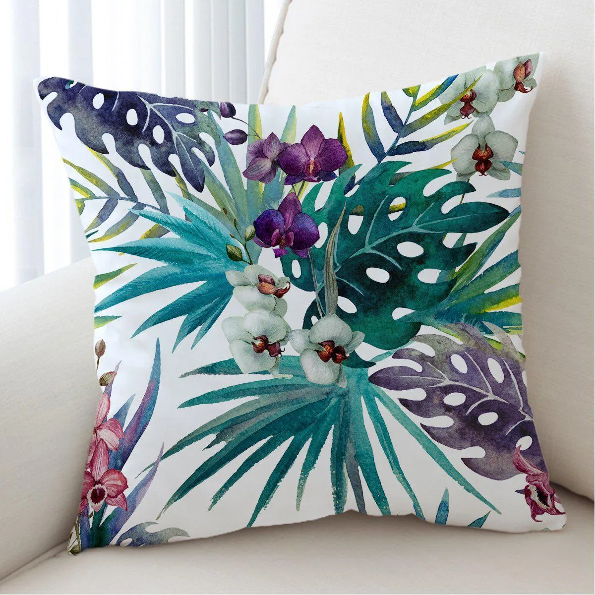 Tropical Orchids Duvet Cover Set