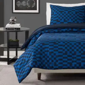 Twin/Twin Extra Long Teen Comforter Set Tonal Blue - Makers Collective