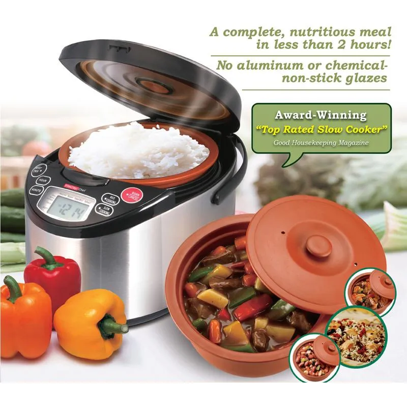 VitaClay Smart Organic Clay 7-in-1 Multi-Cooker W/ Yogurt Maker VM7900