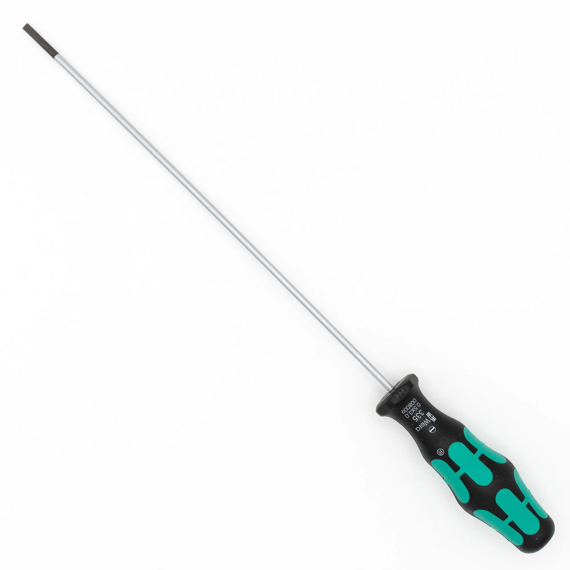 Wera 008009 Slotted 1/8" (3mm) x 8" (200mm) Flat Blade Kraftform Plus Screwdriver