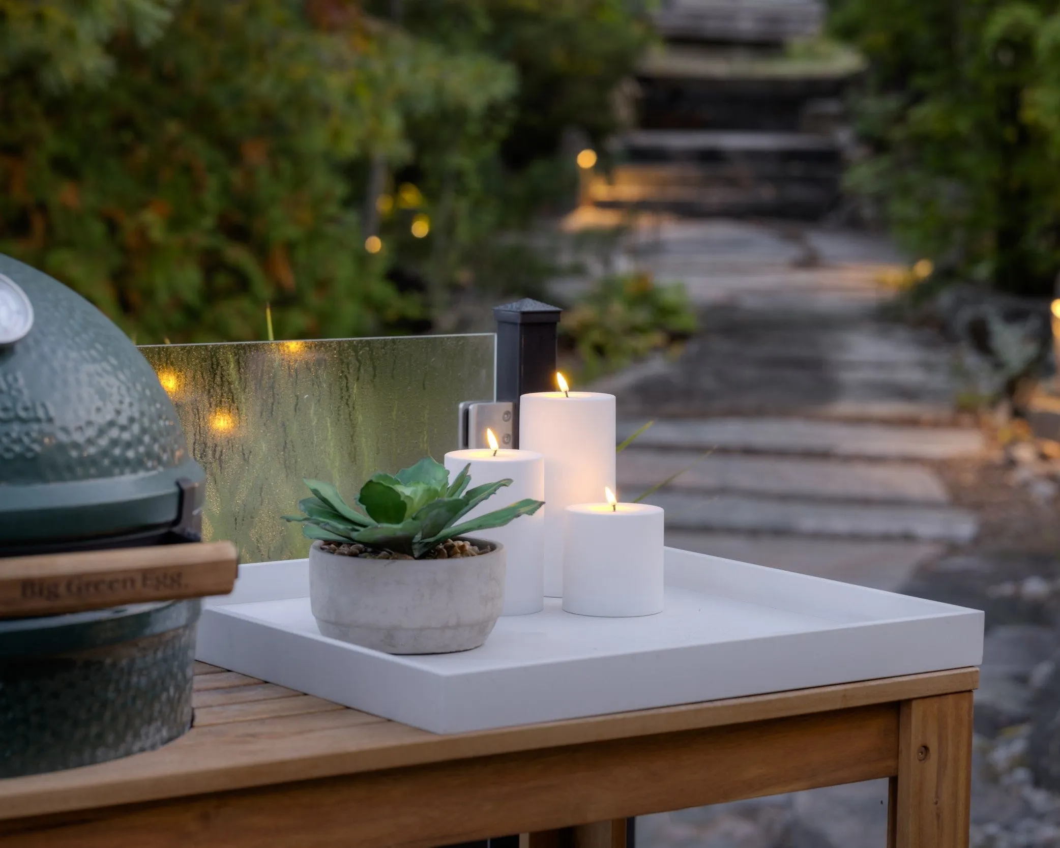 White Outdoor LED Candle - SM