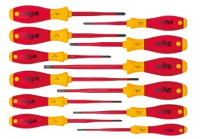 Wiha Screwdriver Set SoftFinish® Electric SlimFix 12pcs