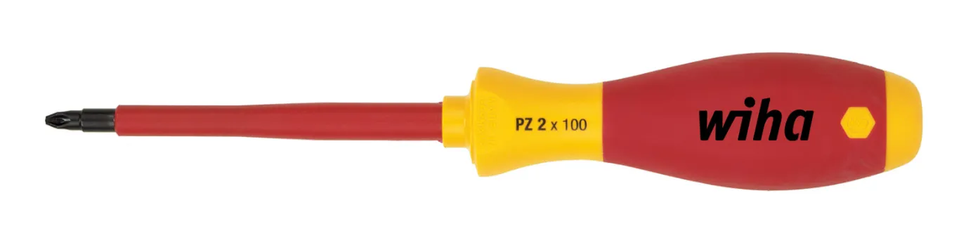 Wiha SoftFinish® Electric Pozidriv Screwdriver PZ1 x 80mm