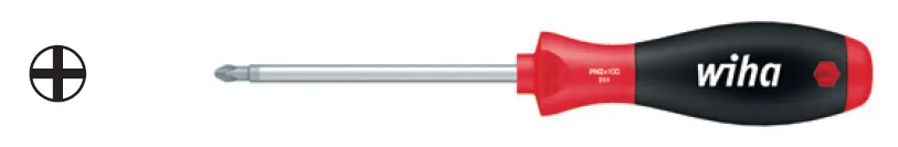 Wiha SoftFinish® Phillips Screwdriver Round Blade   PH1 x 300mm