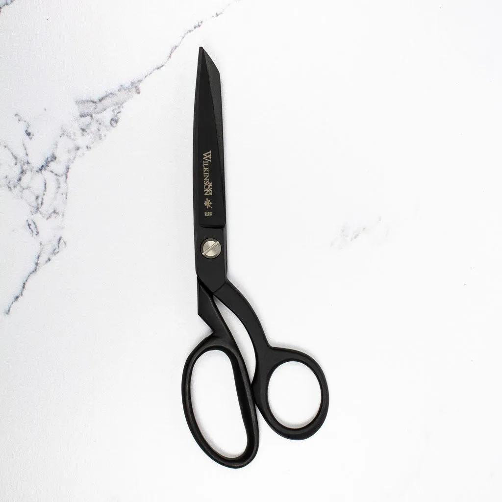 Wilksinson 8" Black Sidebent Sewing Shears