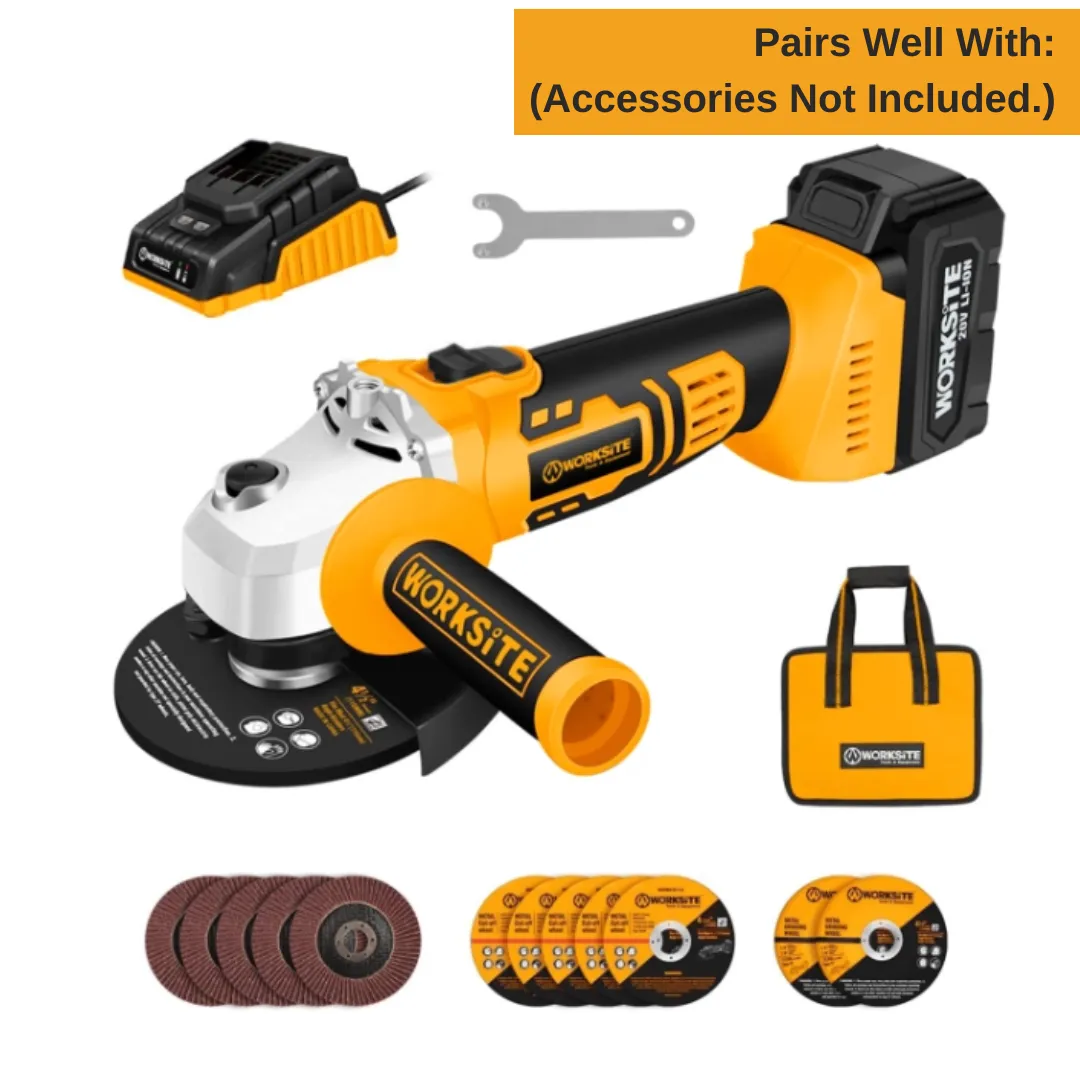 WorkSite 20V Cordless Angle Grinder [CAG330]